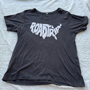 Alstyle Gray Tee with White Graphic